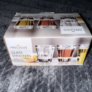 Glass Shooters Set - Clear and Amber
